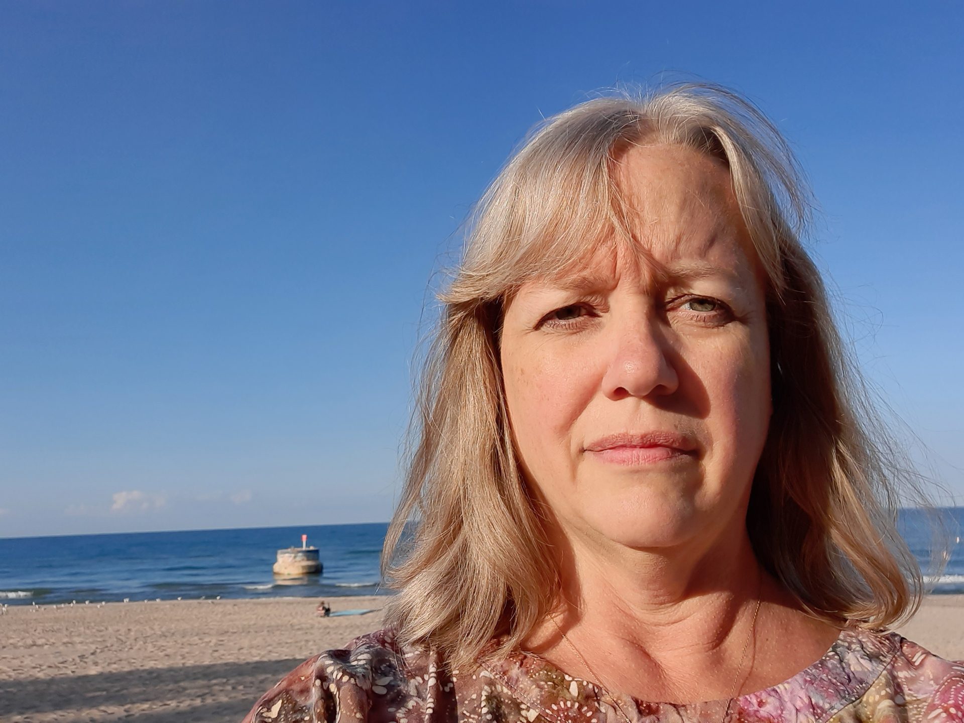 Blonde Woman At The Beach