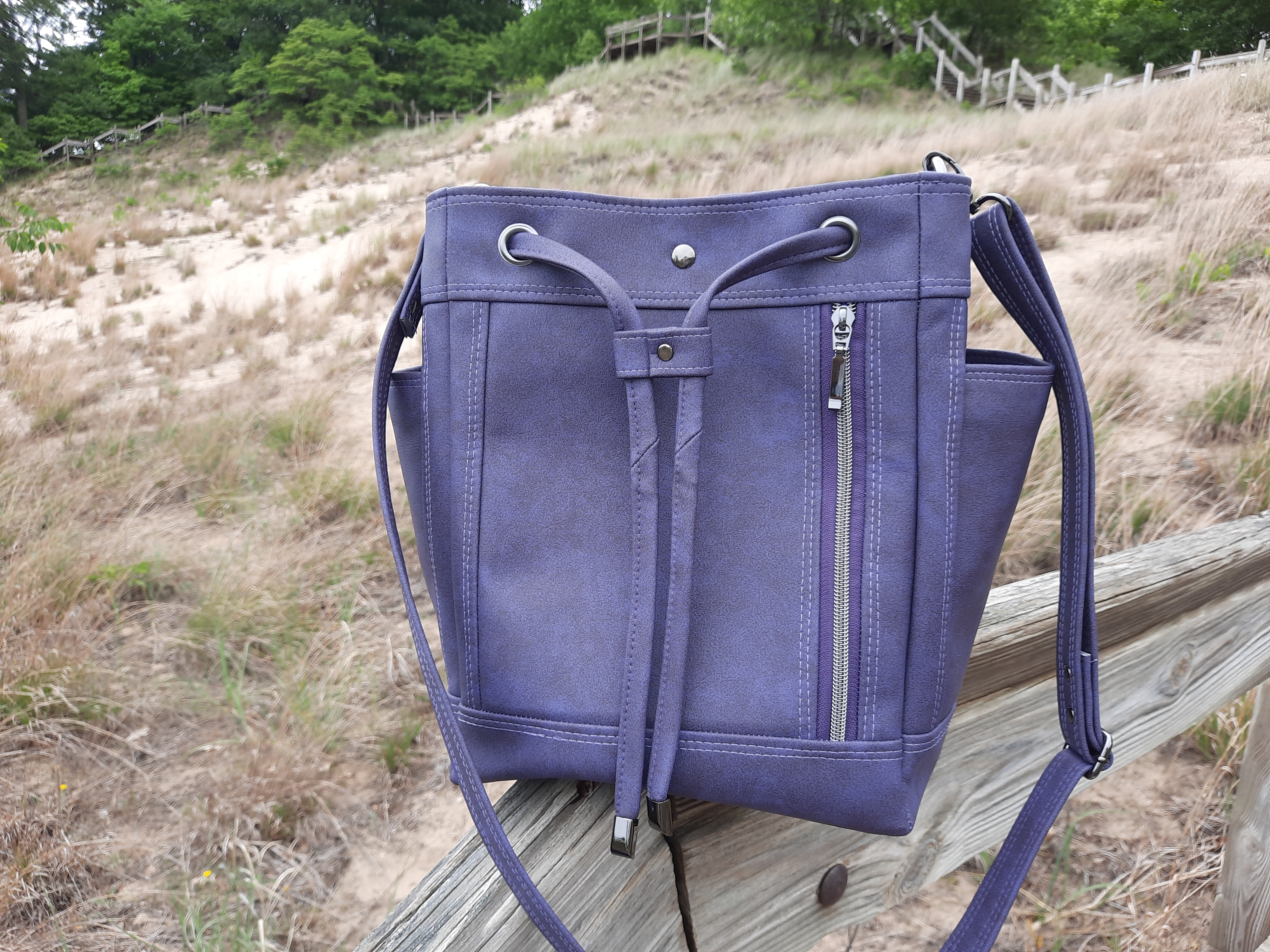 Purple Sac Bucket Bag